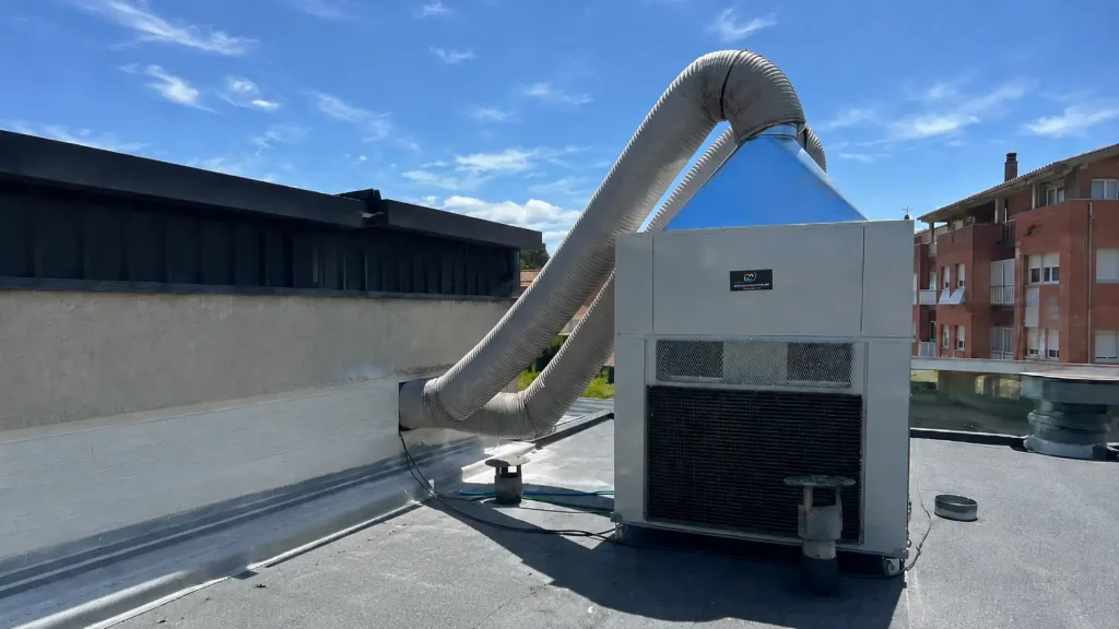 Plan de contingencia de climatización temporal para edificios y empresas